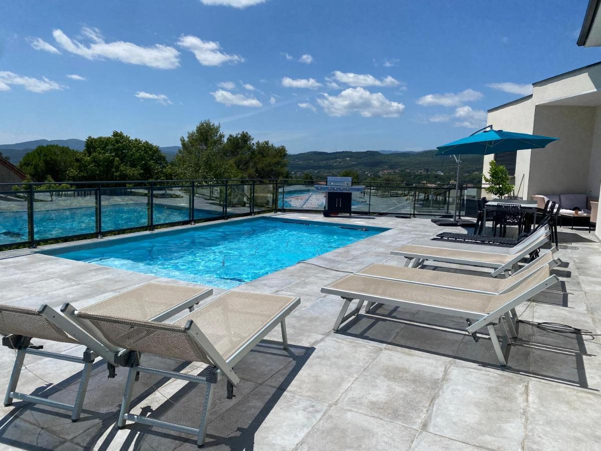 Villa Avec Vue Panoramique Sur Les Cevennes Saint Julien Les Rosiers Dış mekan fotoğraf